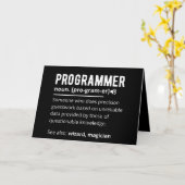 Carte Drôle Programmer Code Développeur Définition (Fleur jaune)