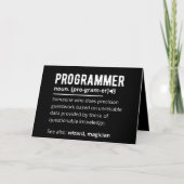 Carte Drôle Programmer Code Développeur Définition (Devant)