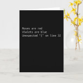 Carte Drôle Programmeur Coding Poem Coding Cadeau (Fleur jaune)