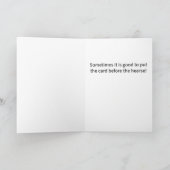 Carte Drôle Pun Card avant le coeur Joyeux anniversaire (Intérieur)
