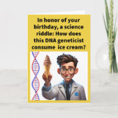 Carte Drôle Pun Helix Il Joyeux Anniversaire (Devant)