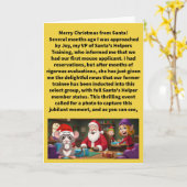 Carte Drôle Pun Mice Elf Joyeux Noël (Fleur jaune)