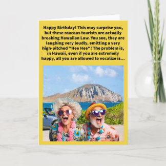 Carte Drôle Pun Un Petit "Ha" Joyeux anniversaire