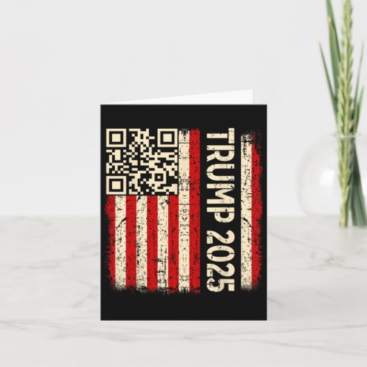 Carte Drôle Qr Donald Trump Dancing 4745 Code Vidéo (Devant)