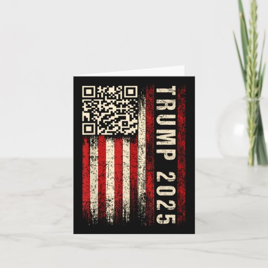 Carte Drôle Qr Donald Trump Dancing 4745 Code Vidéo (Devant)