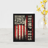 Carte Drôle Qr Donald Trump Dancing 47_45 Code Vidéo (Fleur jaune)
