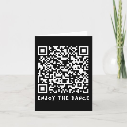 Carte Drôle Qr Trump Danser Code interactif _1 (Devant)