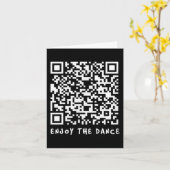 Carte Drôle Qr Trump Danser Code interactif _1 (Fleur jaune)