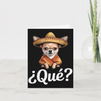 Drôle qué chihuahua sceptique sombrero disant Drôl