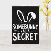 Carte Drôle Quelqu'un a un secret  (Fleur jaune)