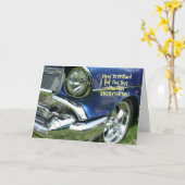 Carte Drôle Qui A Tout, Bleu '57 Chevy, Vs 2 (Fleur jaune)