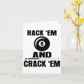 Carte Drôle Rack Em Et Crack Em Billard Billard Billard (Fleur jaune)
