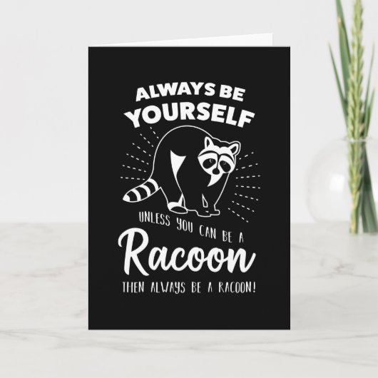 Carte Drôle Racoon Trash panda Raccoon Cadeau (Devant)