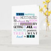 Carte Drôle Redécorer Demotivate Light Arrière - plan ID (Fleur jaune)