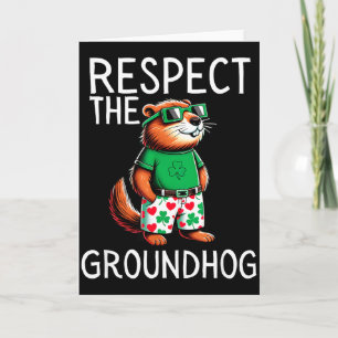 Carte Drôle Respectez Le Marmotte Jour De La Marmotte Dr
