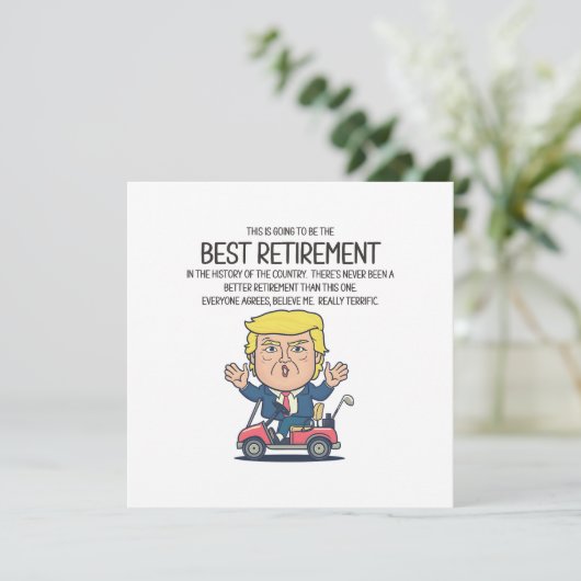 Carte Drôle retraite (Debout devant)