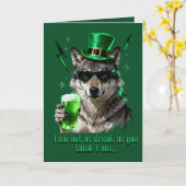 Carte drôle rétro années 90 pour la Saint-Patrick  (Fleur jaune)