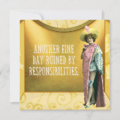 Carte Drôle Ruiné Par Les Responsabilités (Devant)