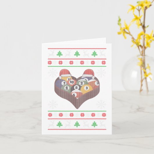 Carte Drôle Santa Claus Ball Pool Joueur laid Noël (Fleur jaune)