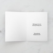 Carte Drôle Sarcastique bien fait pour être né Anniversa (Intérieur)