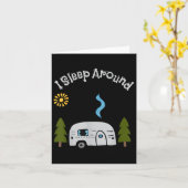 Carte Drôle Sarcastique Je Dors Autour De Rv Camping À L (Fleur jaune)