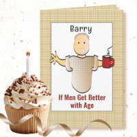 Drôle Sassy Mature Homme Cartoon Anniversaire