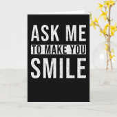 Carte Drôle Sayings Smile (Fleur jaune)