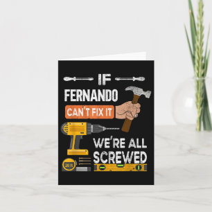 Carte Drôle si Fernando ne peut pas le réparer peut bric