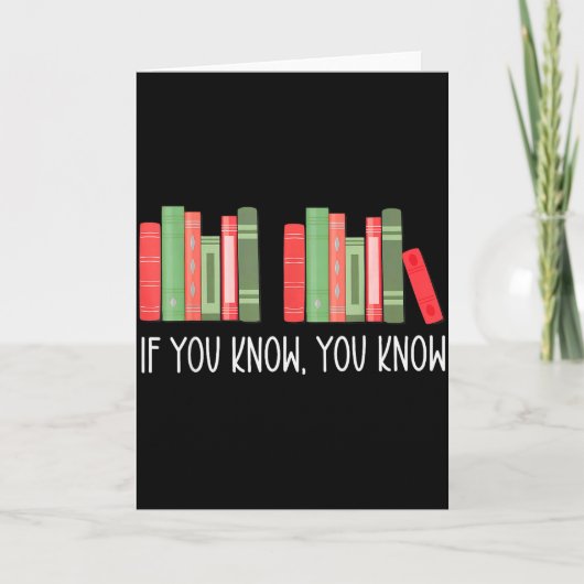 Carte Drôle si vous savez que vous savez 6 7 Lecture de  (Devant)