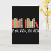 Carte Drôle si vous savez que vous savez 6 7 Lecture de  (Fleur jaune)