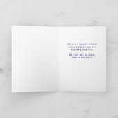 Carte Drôle Simple Moustache Joyeuse Fête des Pères (Intérieur)