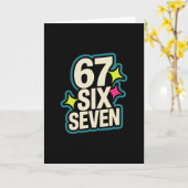 Carte Drôle Six Sept 6 7 Mème 1  (Fleur jaune)