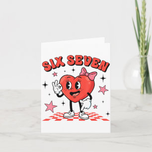 Carte Drôle Six Sept Cœur Mignon 67 Meme Saint-Valentin