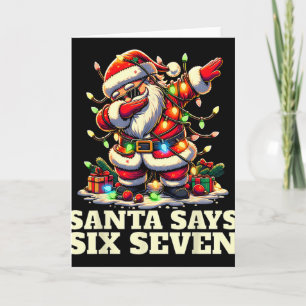 Carte Drôle Six Sept Noël 6-7 Meme Santa 6 7 Père Noël