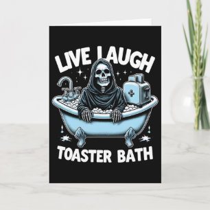 Carte Drôle Skeleton Halloween Live Rire Toaster Th Des