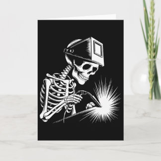 Carte Drôle Skeleton Welvers Éffrayant Halloween Wel