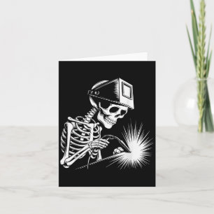 Carte Drôle Skeleton Welvers Éffrayant Halloween Wel