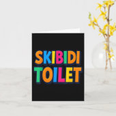 Carte Drôle Skibidi Toilet (Fleur jaune)