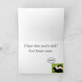 Carte Drôle Skunk Sens Mieux (Intérieur)