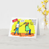 Carte Drôle social Distancing Coiffure Anniversaire (Fleur jaune)