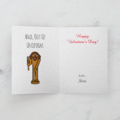Carte Drôle Soldat Valentine's Day Card (Intérieur)
