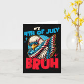 Carte Drôle Son 4 juillet Bruh (Fleur jaune)