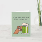 Carte Drôle St. Patrick's day Card (Devant)