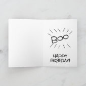 Carte drôle sur la colline voeu d'anniversaire (Intérieur)