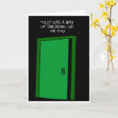 Carte drôle sur la colline voeu d'anniversaire (Fleur jaune)