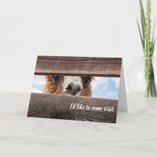 Carte drôle sur une visite qu'on leur rend. (Devant)