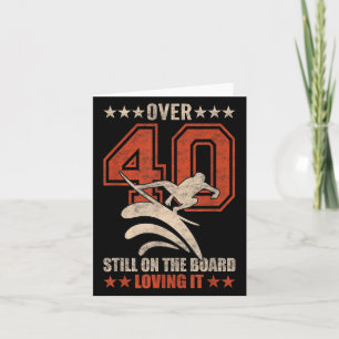 Carte Drôle Surfer Cool Dude Surfboard 40 ans Surfi