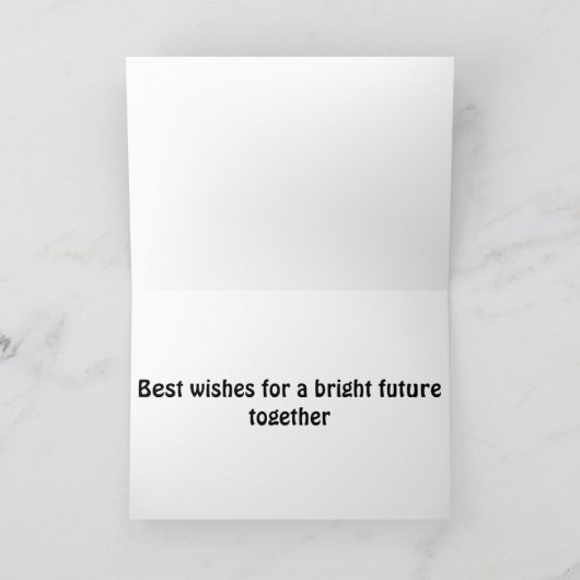 Carte Drôle T-rex Dinosaur Mariée et Mariage de chambre  (Intérieur)