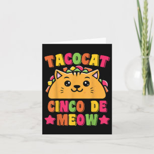 Carte Drôle Taco Pun de chat Tacocat Cute Taco Lover Cin
