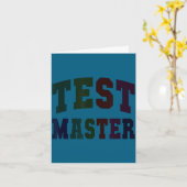 Carte Drôle test maître jour de test mode professeur sur (Fleur jaune)